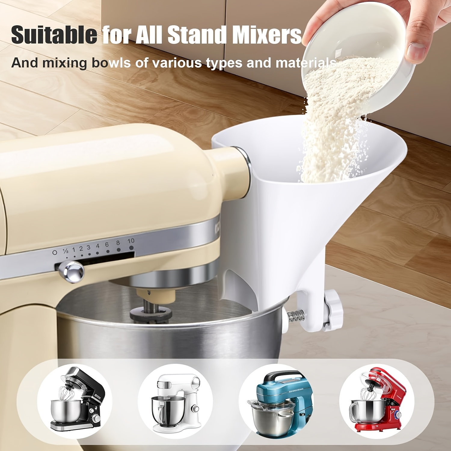 Kitchen Aid Baking Mixer - Imbuto per farina a bocca larga