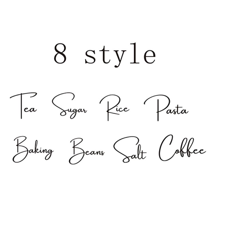 Kitchen.Baking Labels - 8 pezzi di etichette per barattoli