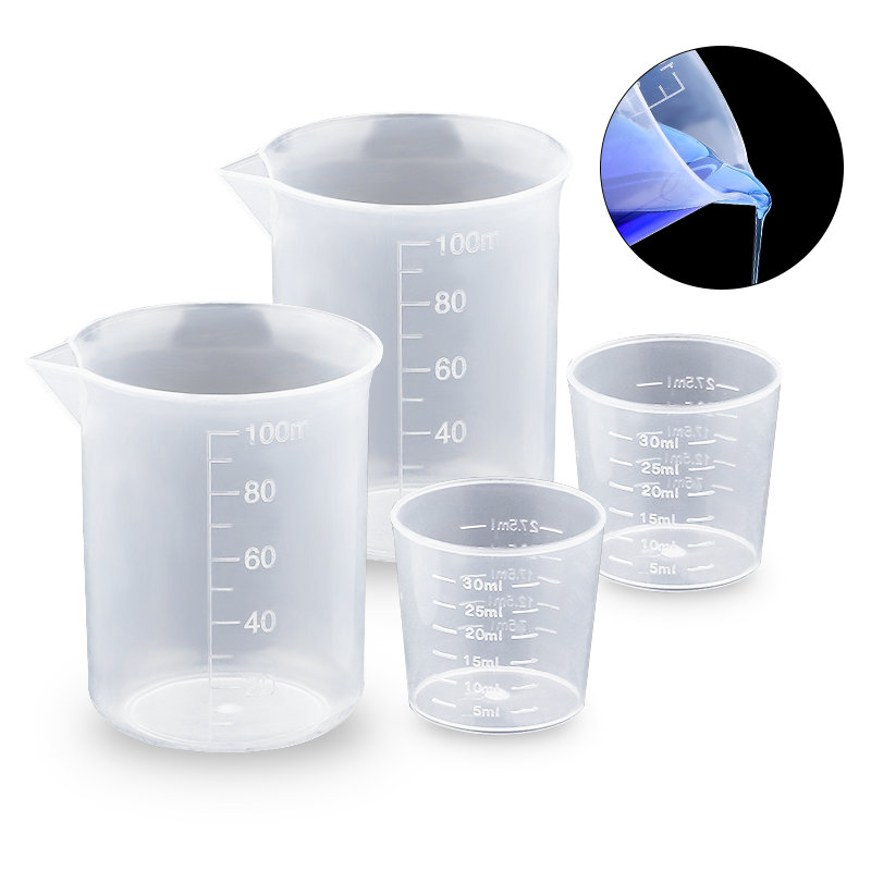 Kitchen Baking Equipment - Bicchieri Graduati in Plastica da 100ML