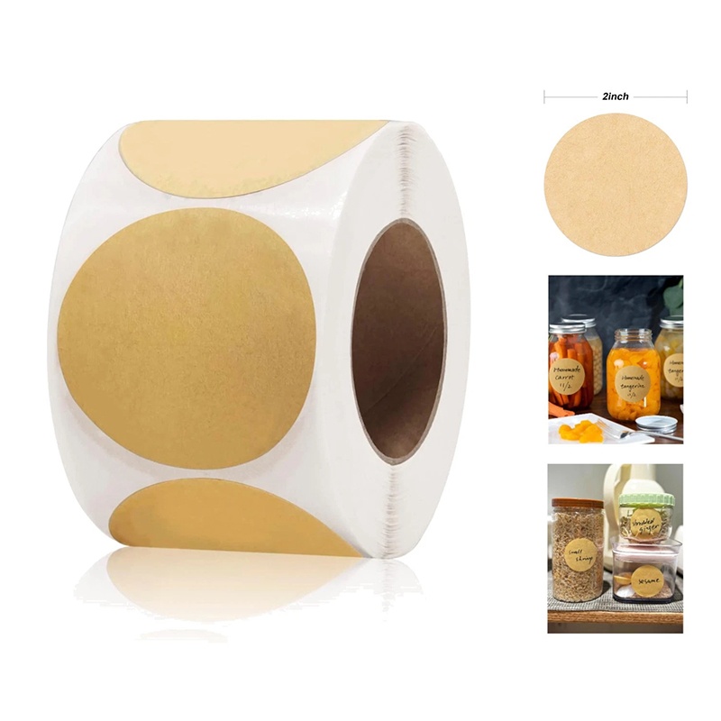 Kitchen.Baking Labels - 1 rotolo di adesivi rotondi in