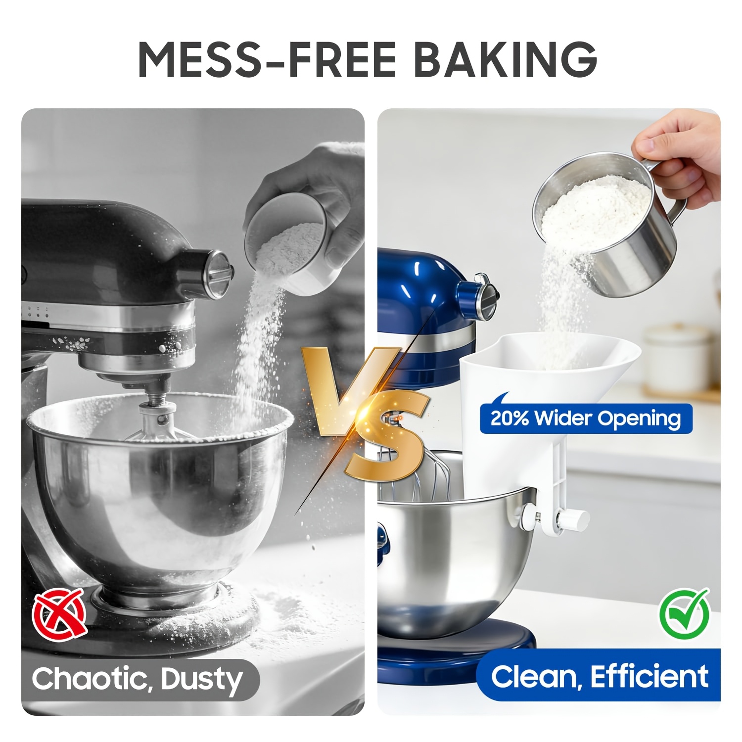 Imbuto per farina a bocca larg - Kitchen Aid Baking Mixer recensione e prezzo