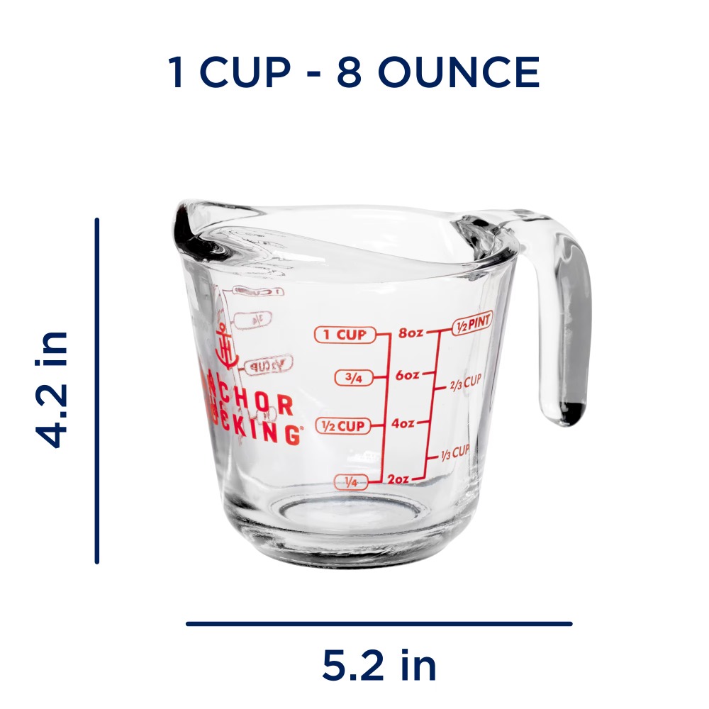 Set di 2 misurini in vetro con - Baking (Kitchen Ingredient) recensione e prezzo