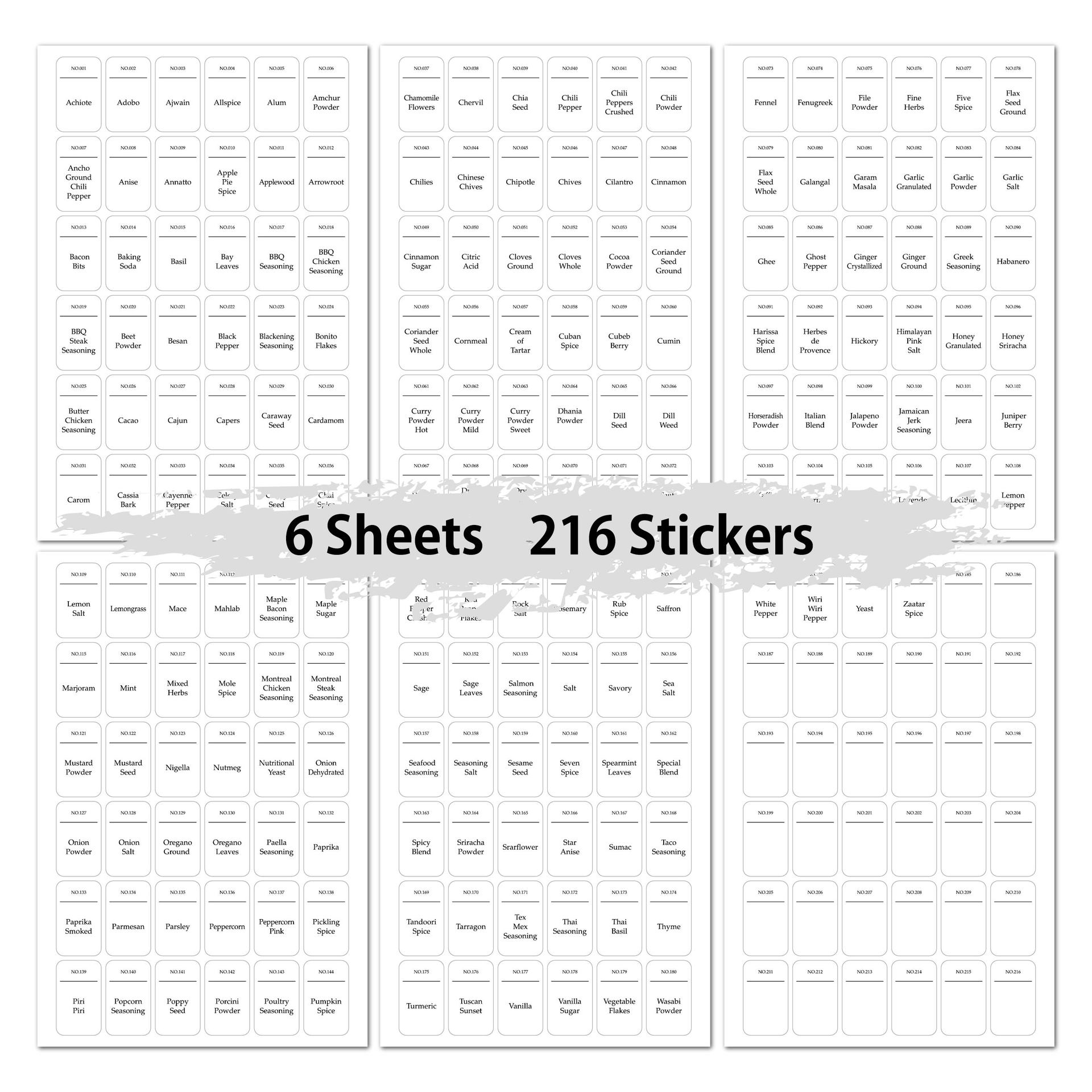 216 pezzi Etichette per baratt - Kitchen.Baking Labels recensione e prezzo