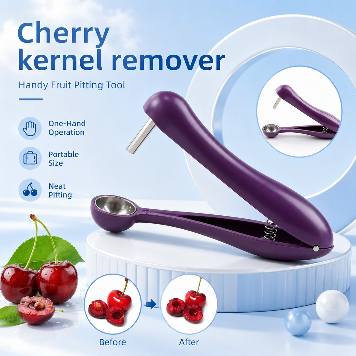 Spremi-ciliegie e olive manual - Kitchen Baking Tools recensione e prezzo