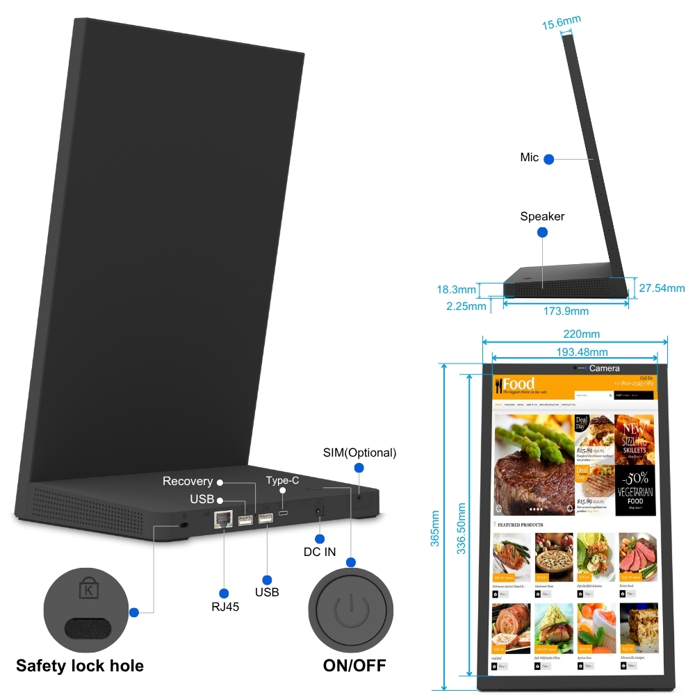 Touch screen per segnaletica d - Kitchen Bank recensione e prezzo