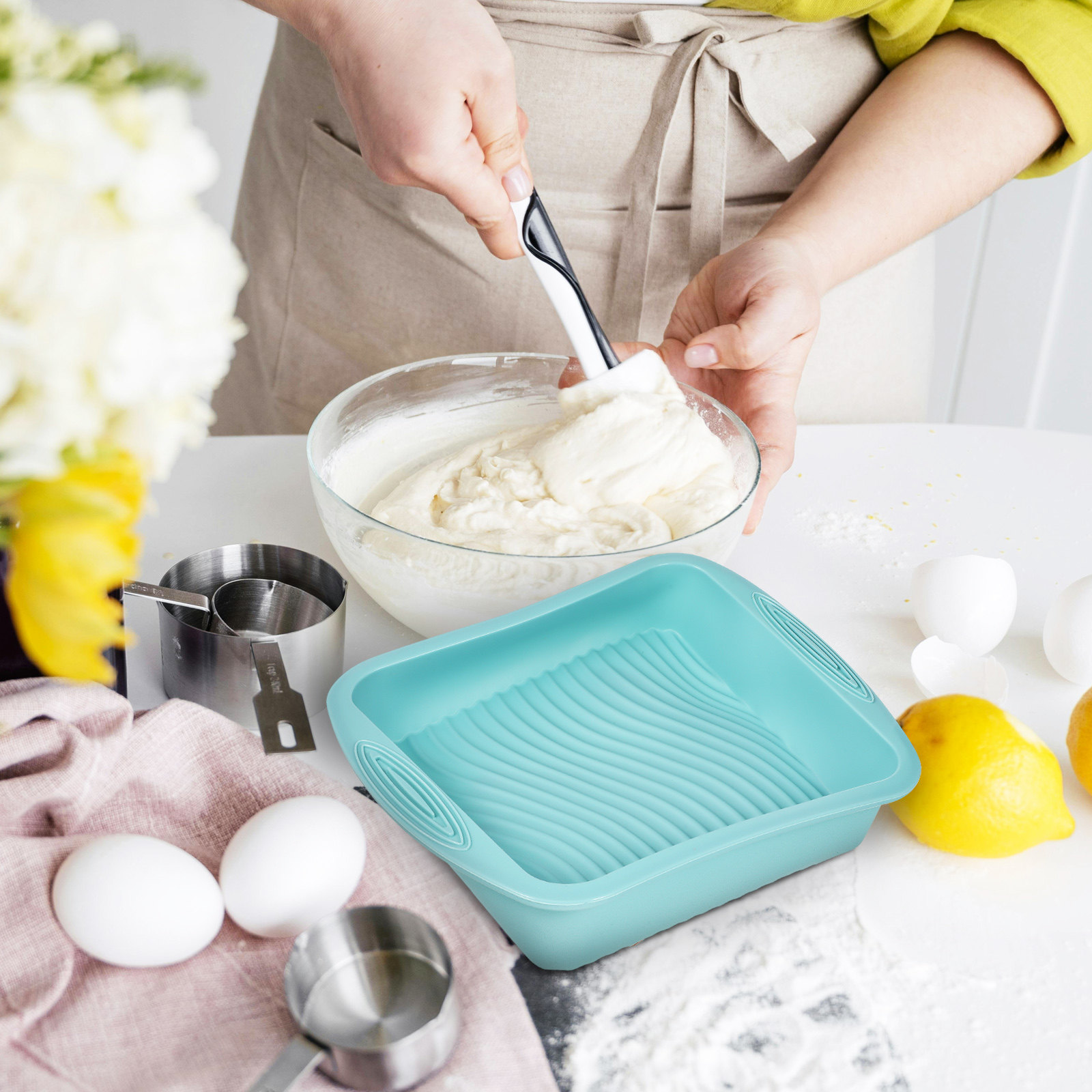 Stampo Quadrato in Silicone pe - Kitchen Baking Trays recensione e prezzo